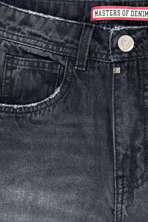 MOR BLACK TRAMA BLANCA - DENIM - 10 oz